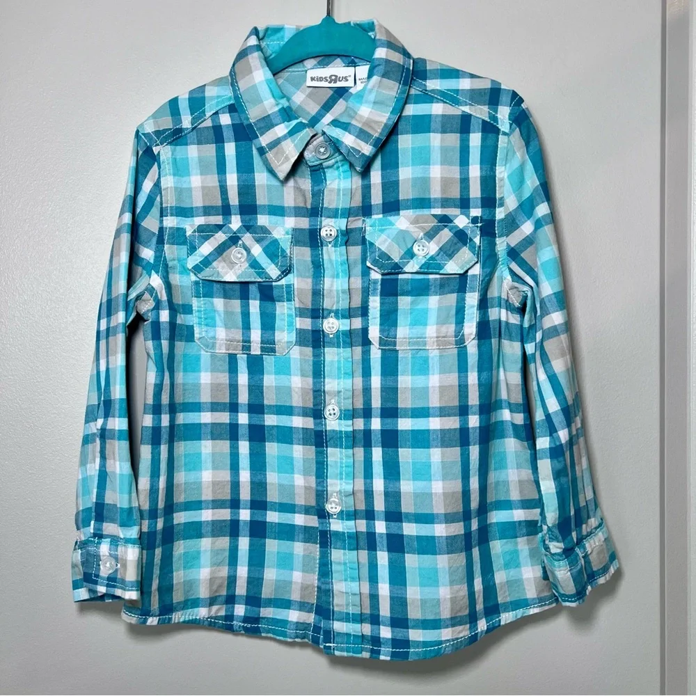 Boys 2T Plaid Button Up Shirt Set 3 Cotton Carter’s Children’s Place Kids R Us
